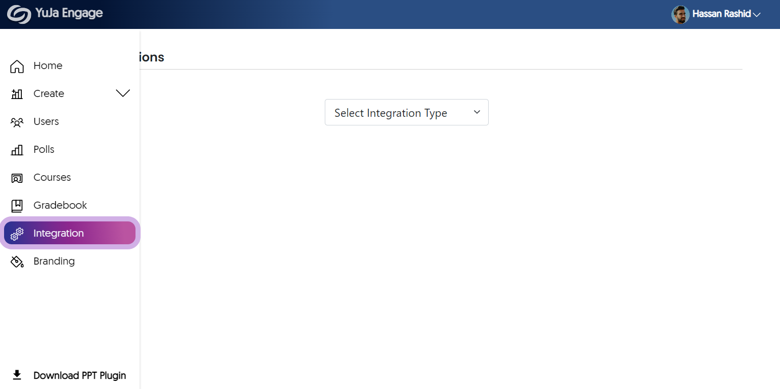 The integration page for YuJa Engage.