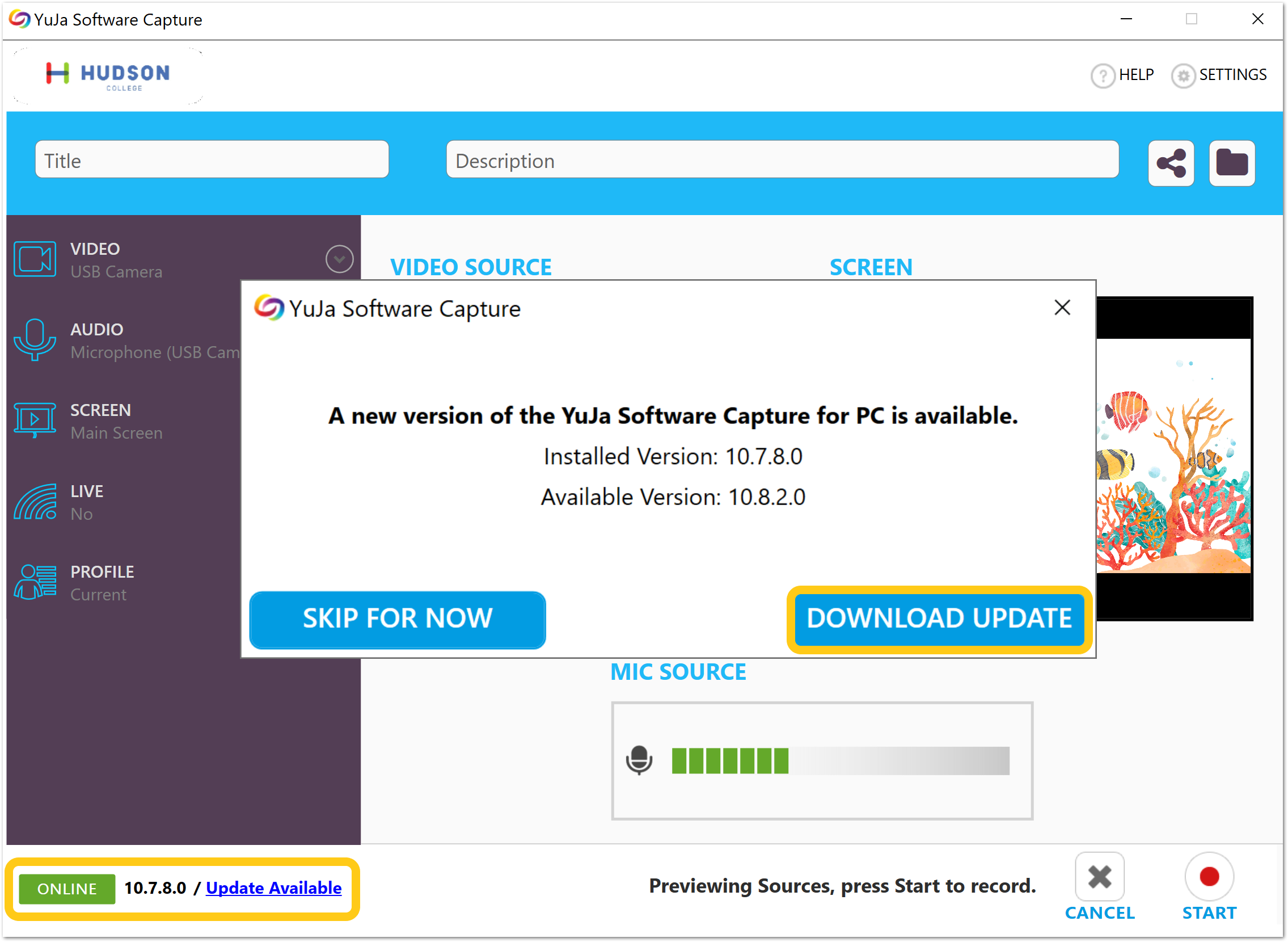 yuja software capture download