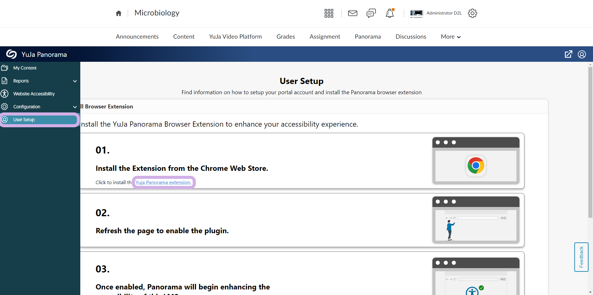Getting Started with Panorama for Students in D2L – YuJa Help Center