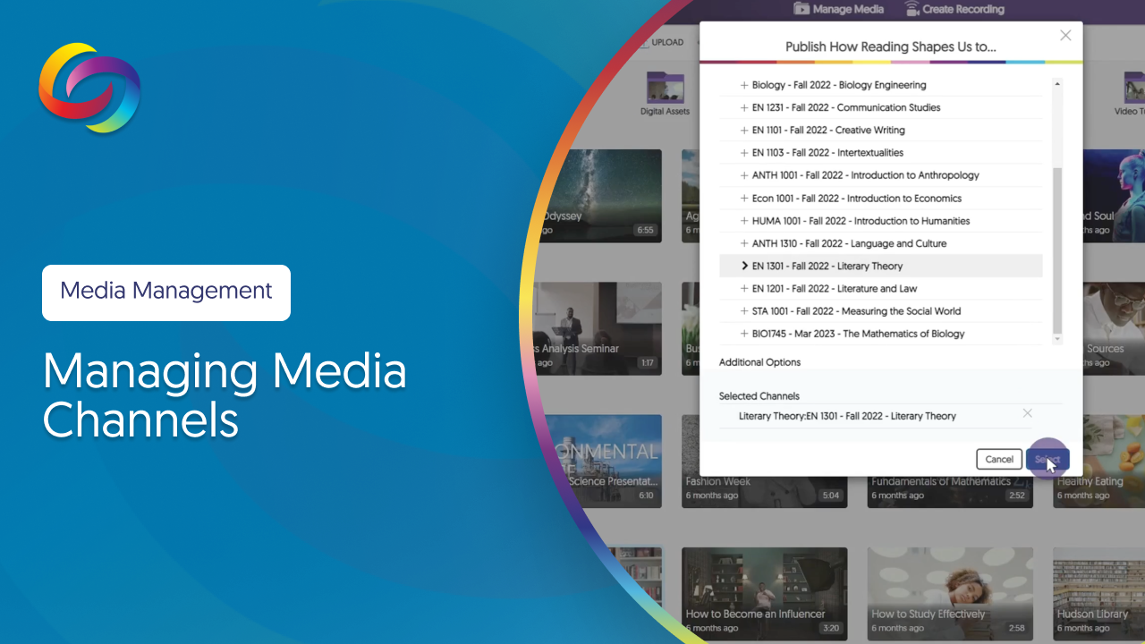 Managing Media Channels thumbnail.