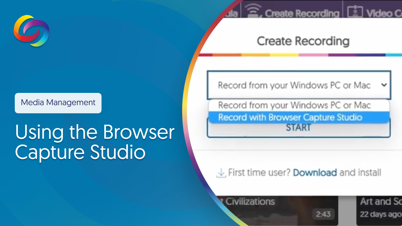 Using the Browser Capture Studio thumbnail.