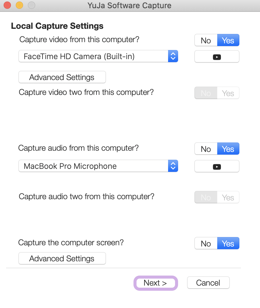the Next button is highlighted.