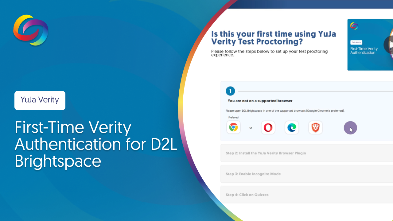 First-Time Verity Authentication for D2L Brightspace thumbnail.