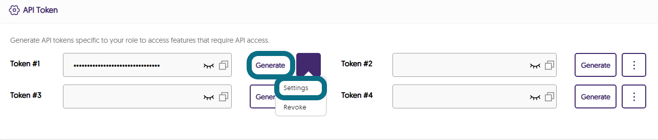 a token is shown generated.