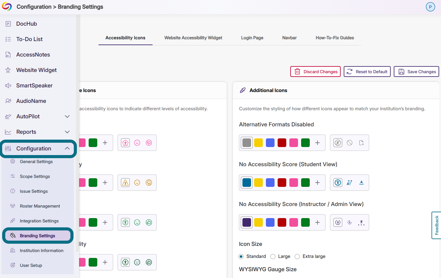 image showing the configuration branding settings in Panorama.