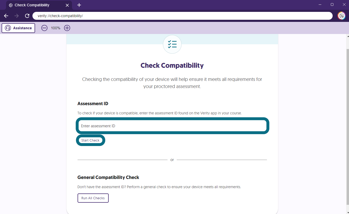 Check Compatibility Page