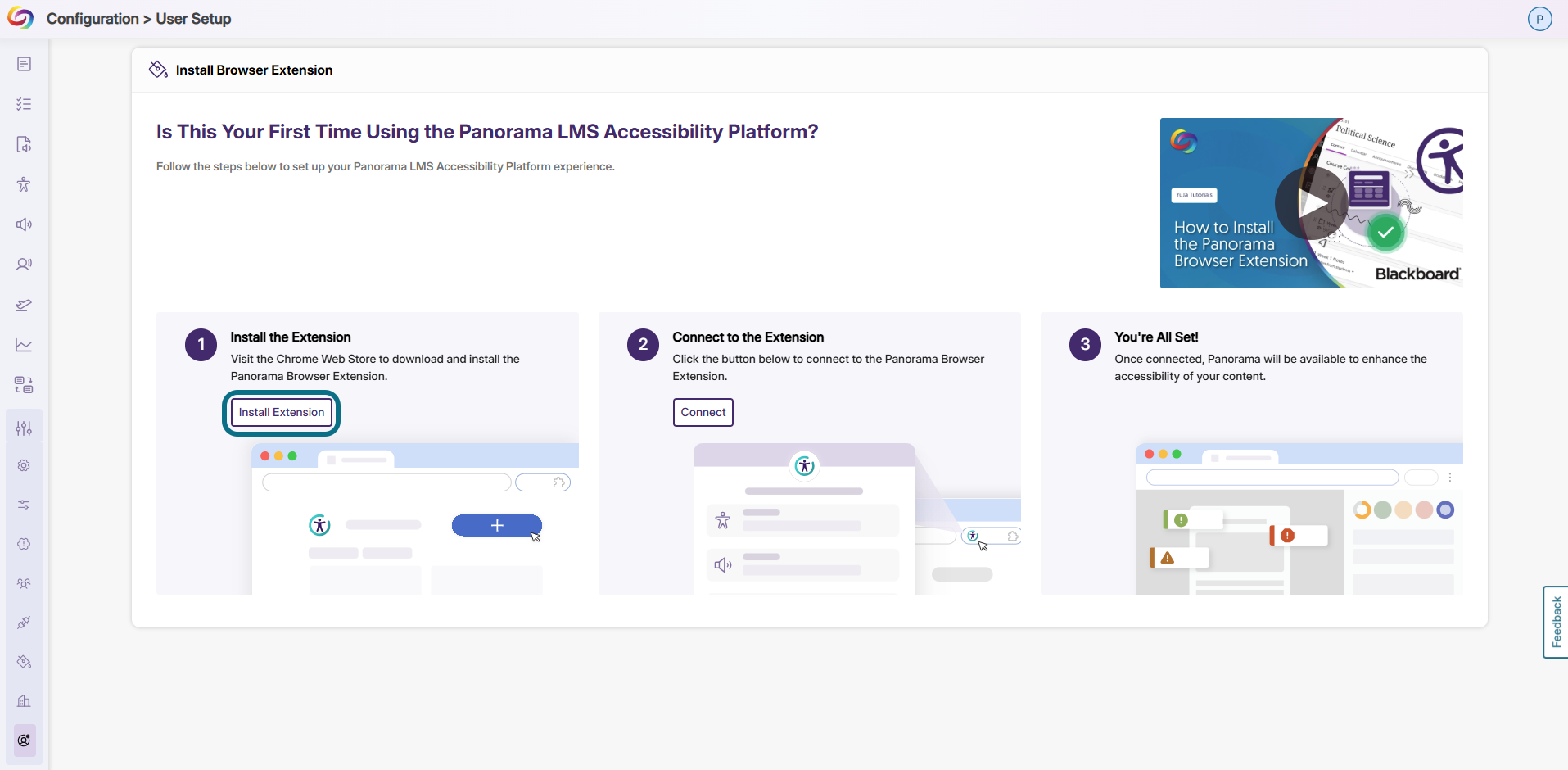 Panorama browser extension install extension