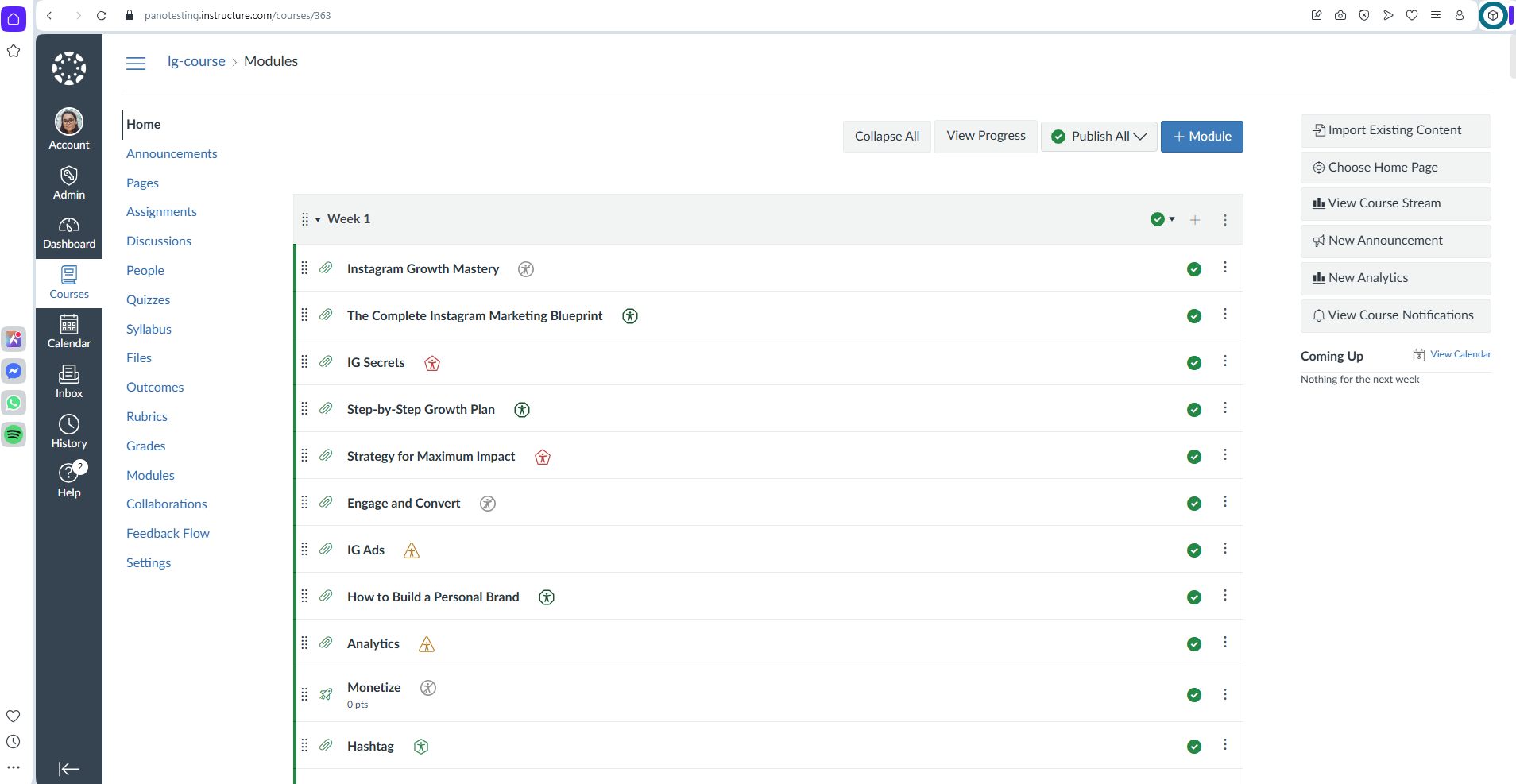 Extensions in the Opera browser