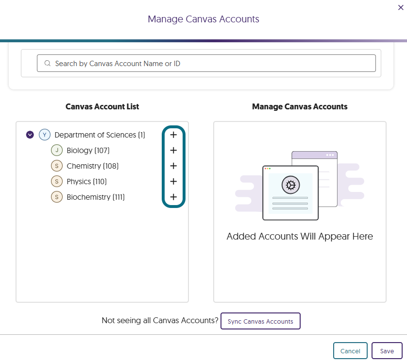 Verity add sub-accounts