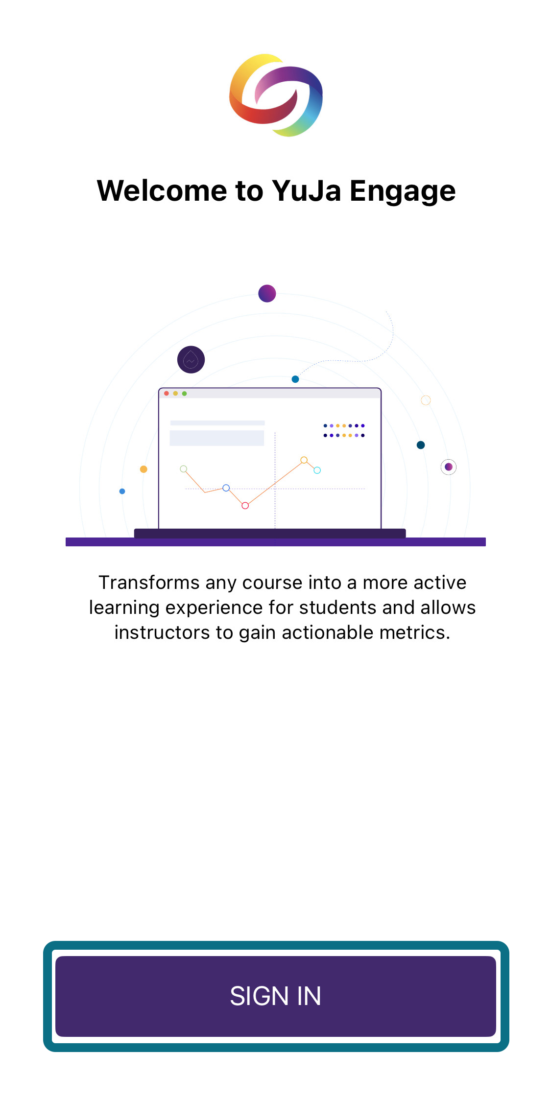 YuJa Engage app sign in
