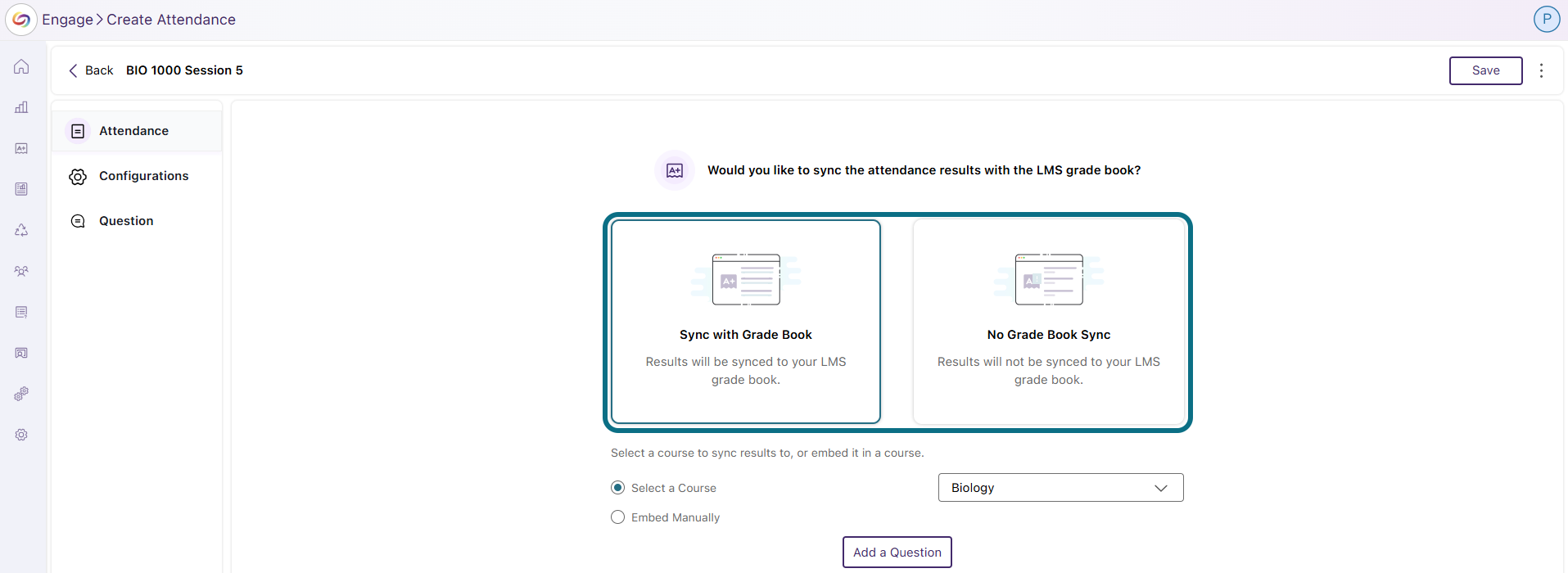 Engage Sync with LMS