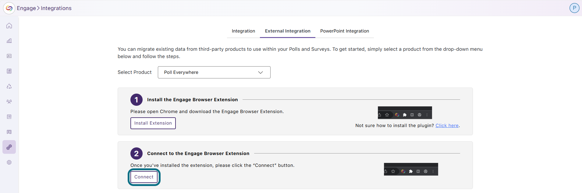 Engage connect Poll Everywhere