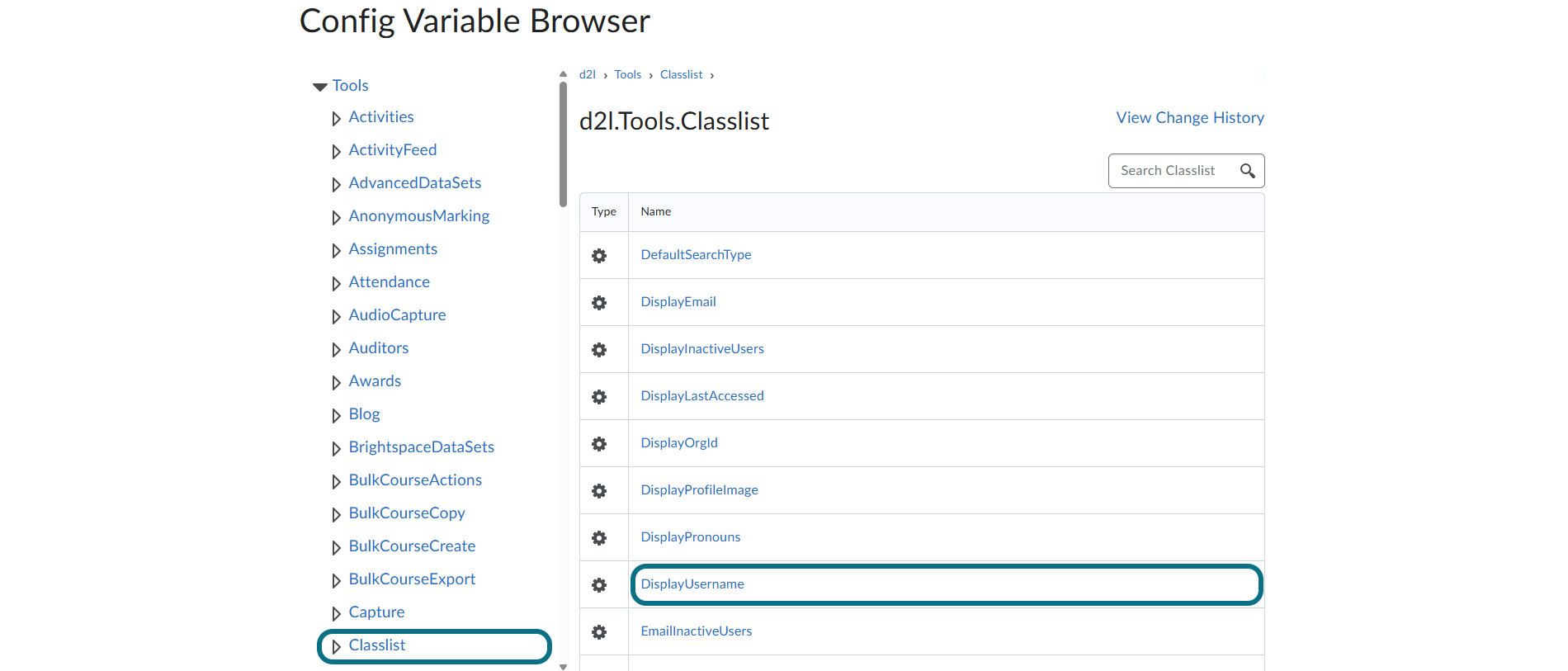 D2L Brightspace DisplayUsername