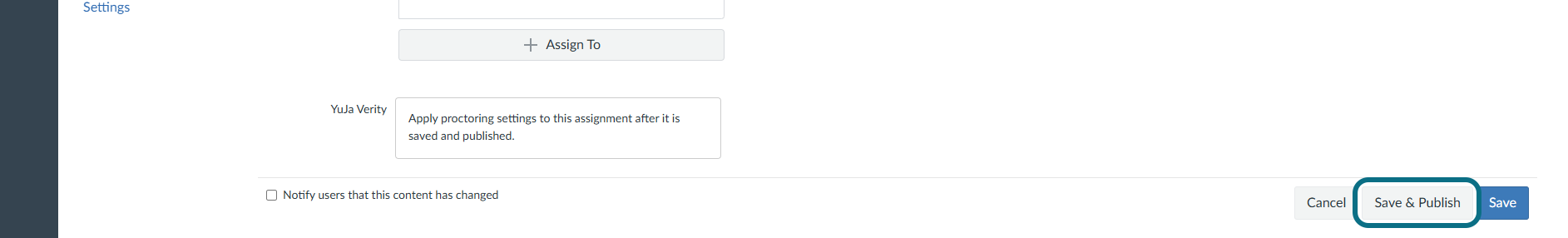 Engage poll published in Canvas