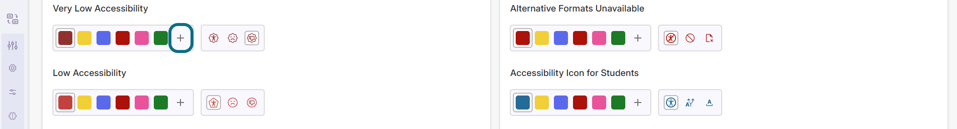 Panorama Brand Settings with the plus button circled