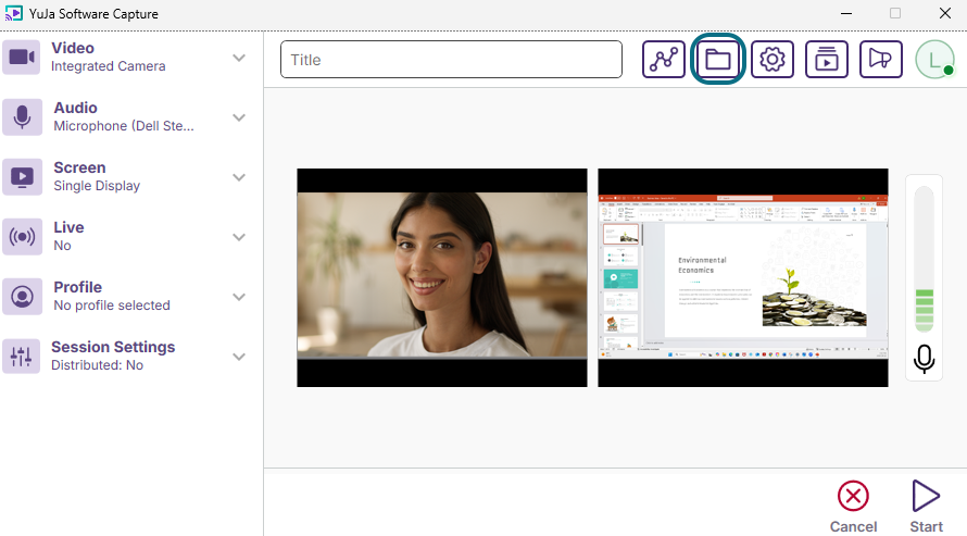 Software Capture save recording to My Media Collections