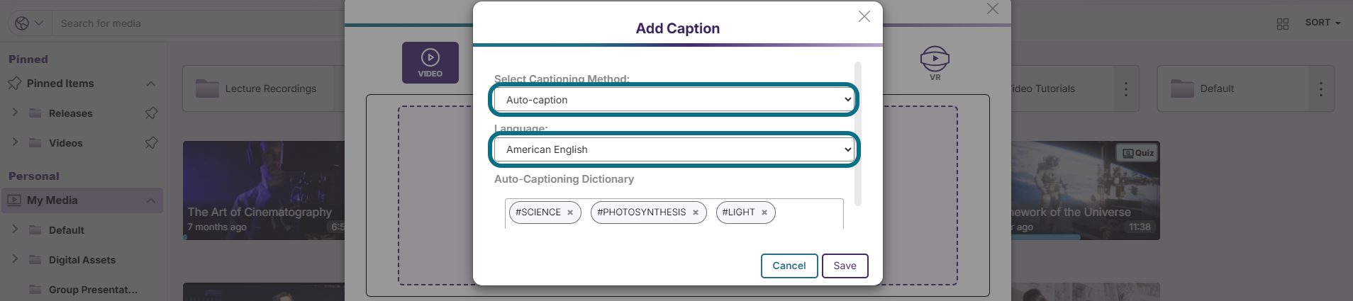 Lumina select your preferred language