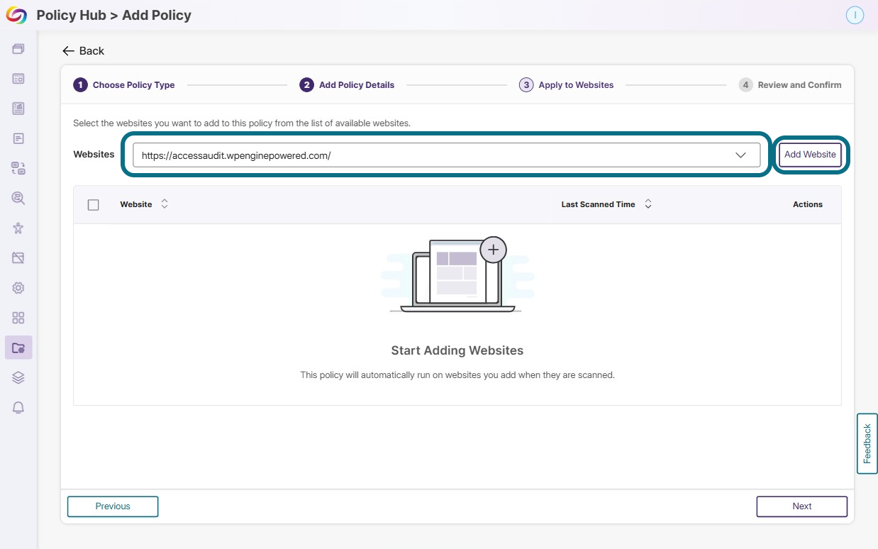 Apply to Websites.