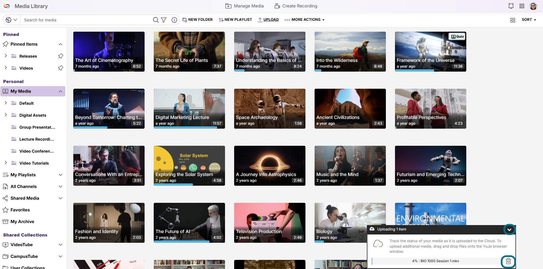 Lumina cancel the upload or minimize the modal