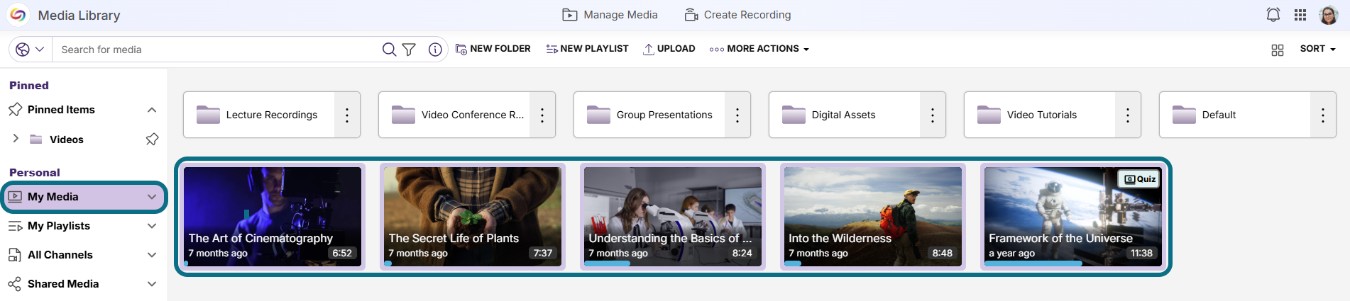 Lumina Select the channel you want