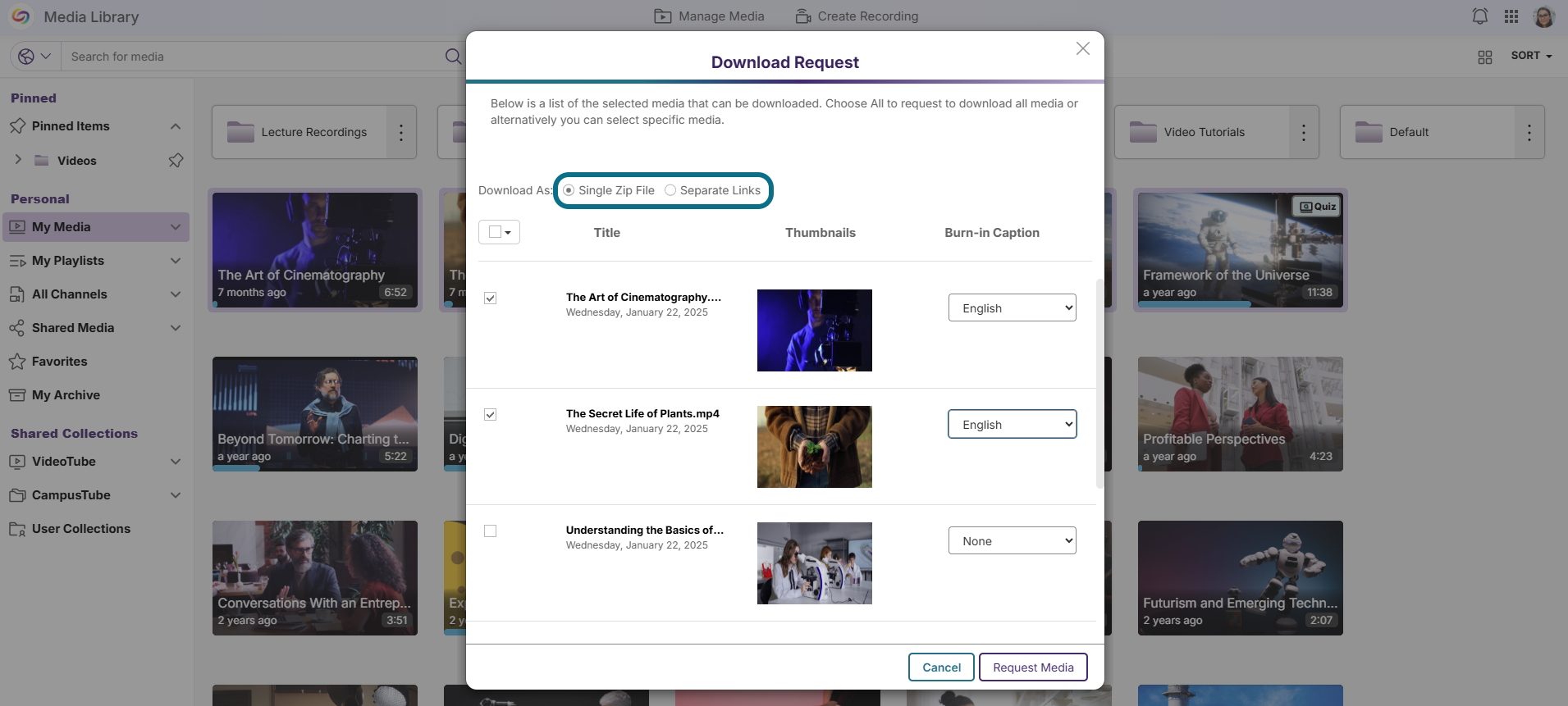 Lumina select download settings