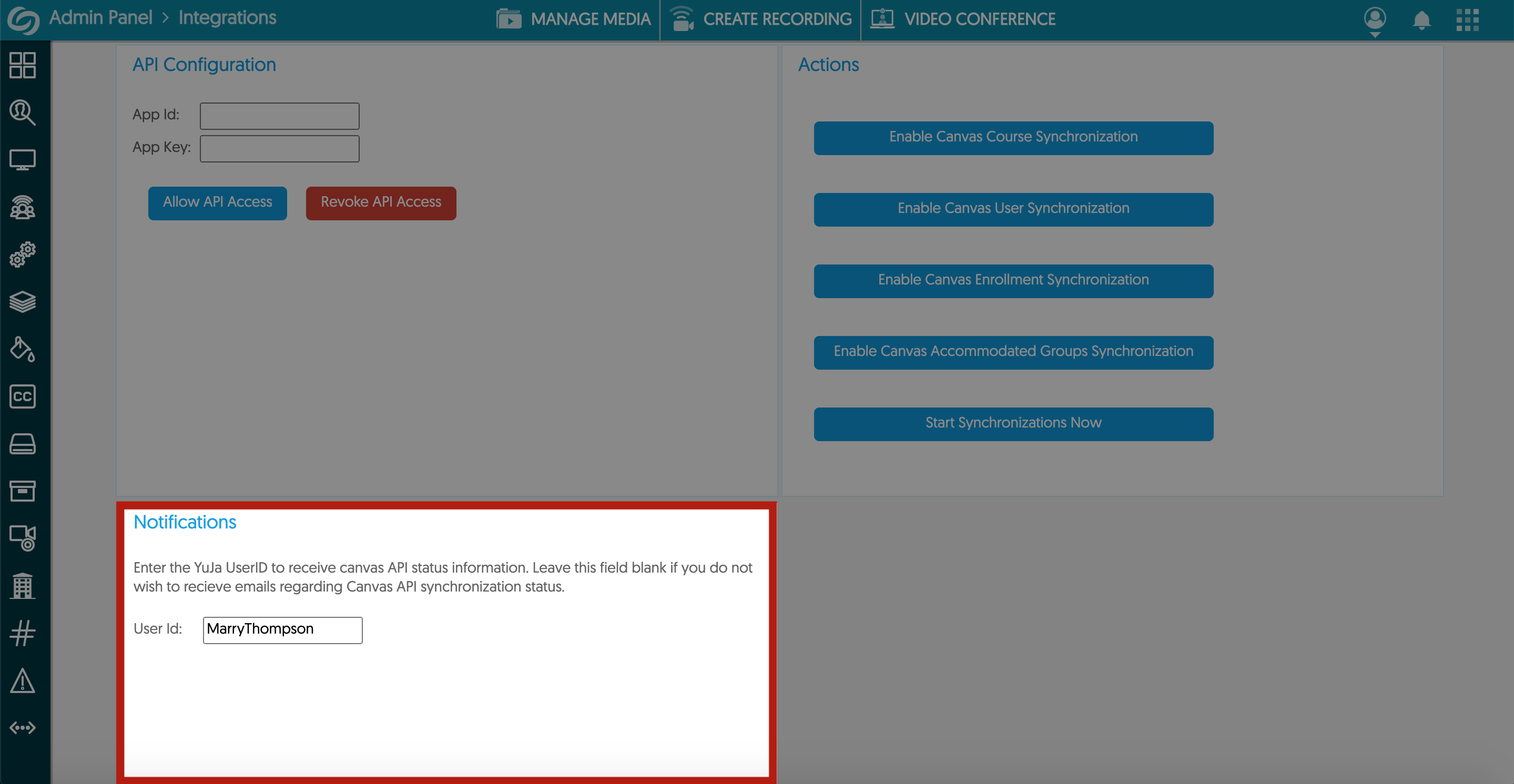Integrating Instructure Canvas API into YuJa Enterprise Video Platform