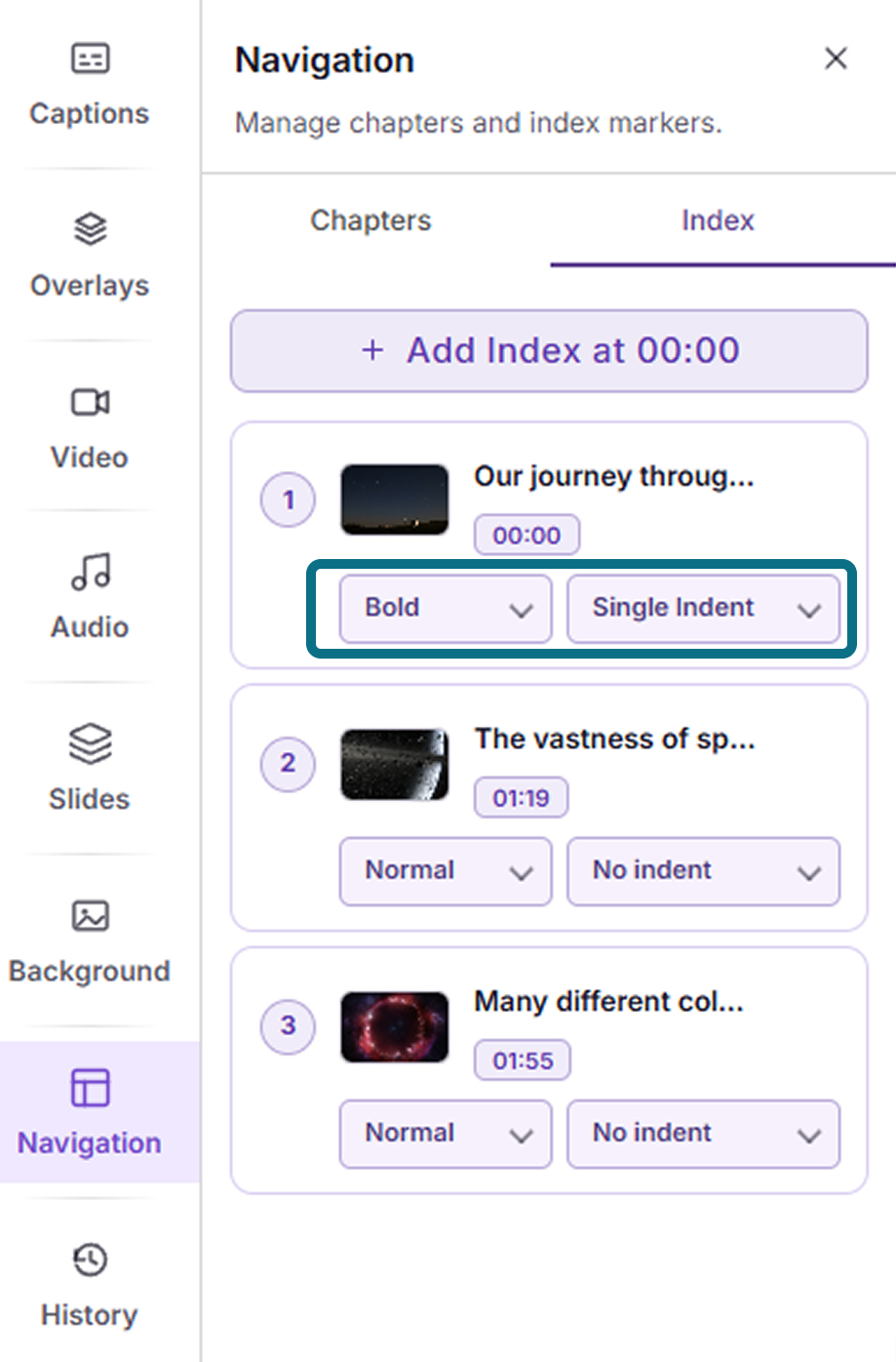 Bold and indent dropdowns.png