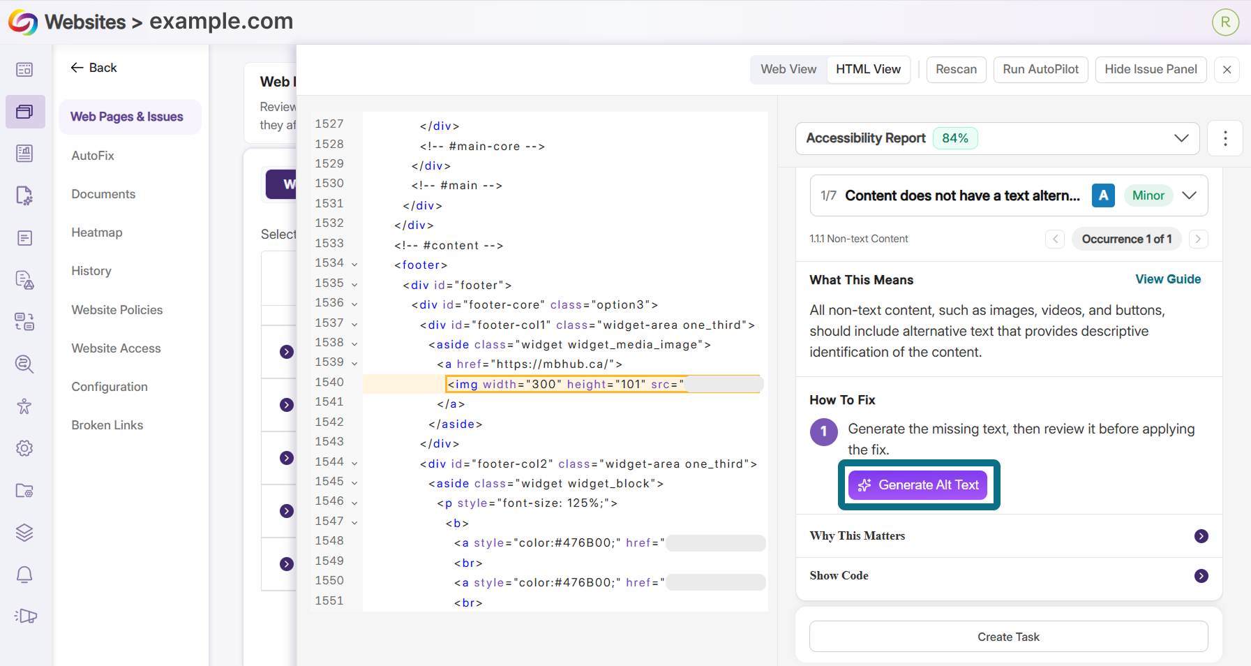 Generate alt text - updated with midfi.png