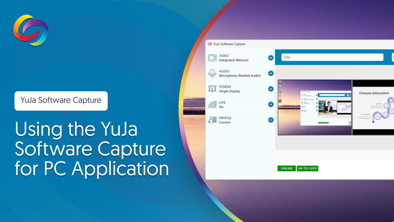 Utilisation de l'application YuJa Software Capture pour PC (miniature)