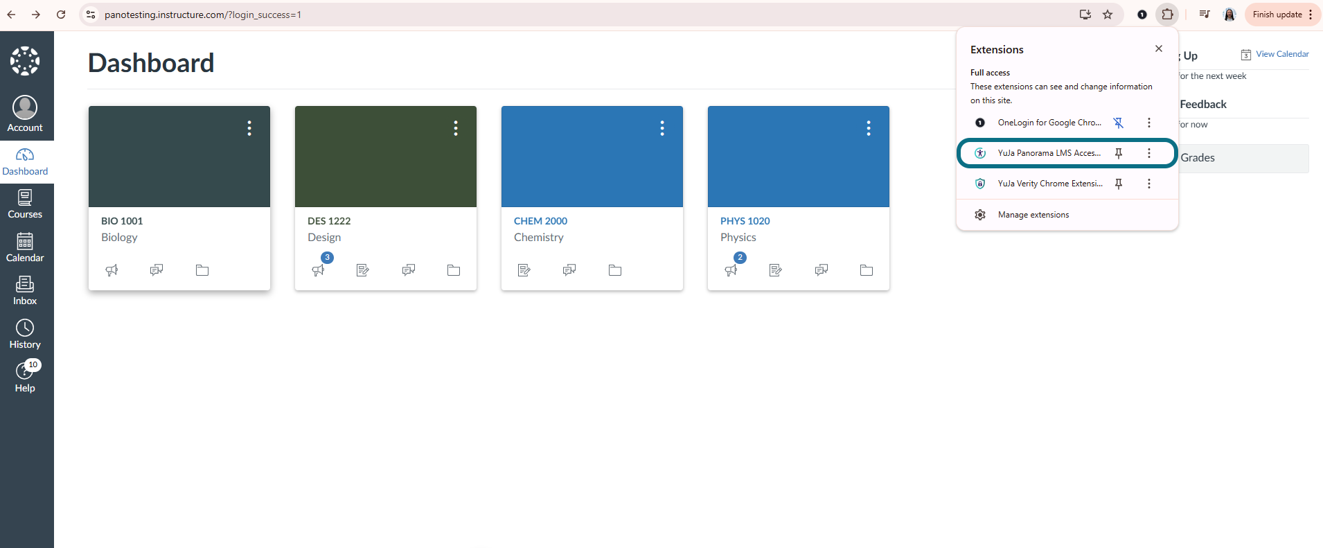 Extension Panorama dans Chrome