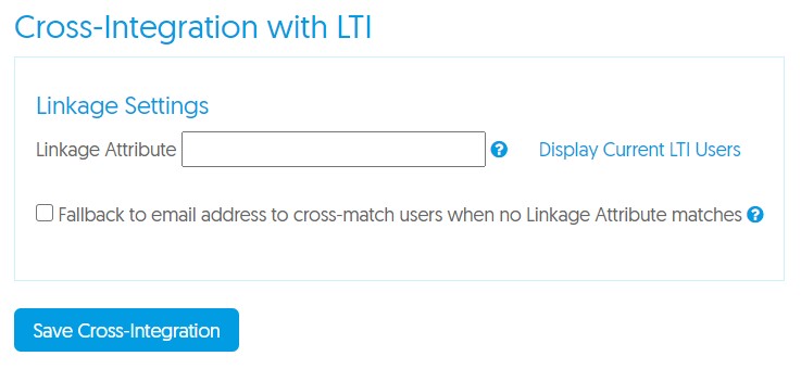 Interface de l'attribut de liaison de l'intégration croisée