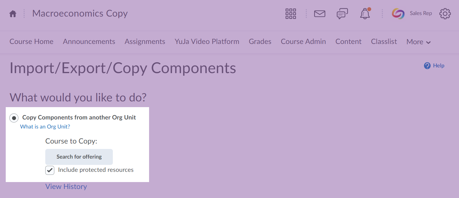 Copying Course Content Using D2L Brightspace Course Copy – YuJa 